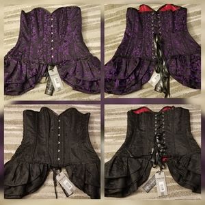 Final Discount - Gothic overbust steel boned corsets